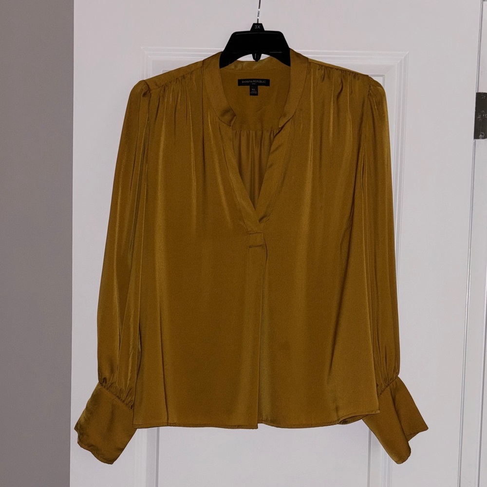 Banana Republic Mustard Yellow Blouse